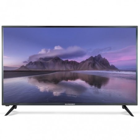 SCHNEIDER - SCLED39SC150HL - Téléviseur Led - 98 cm - Smart TV - 3 HDMI - Verrouillage parental - Mirroring - Noir glossy