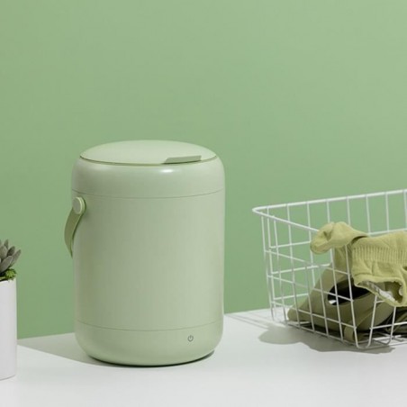 Vert -Mini Lave-Linge de Bureau Multifonctionnel pour Petite Vêtements, Laveuse Turbo de 2,8 L