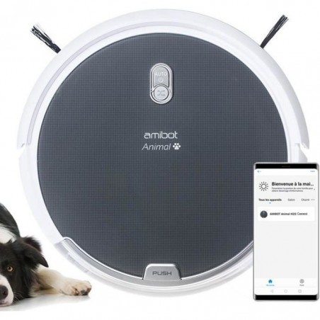 Robot aspirateur et laveur AMIBOT Animal Comfort H2O Connect