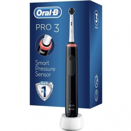 Brosse à Dents Électrique Oral-B Pro 3 - 3000 - Noire - Minuteur professionnel