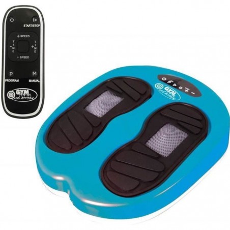 Gymform Leg Action avec Télécommande - Appareil de Massage Vibration et Shiatsu pour les Pieds et les Jambes - Coloris Bleu