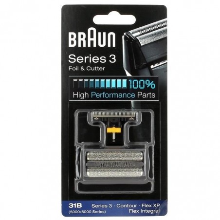 Grille + couteau noire series 3 - 31b pour Rasoir Braun - 3665392017271