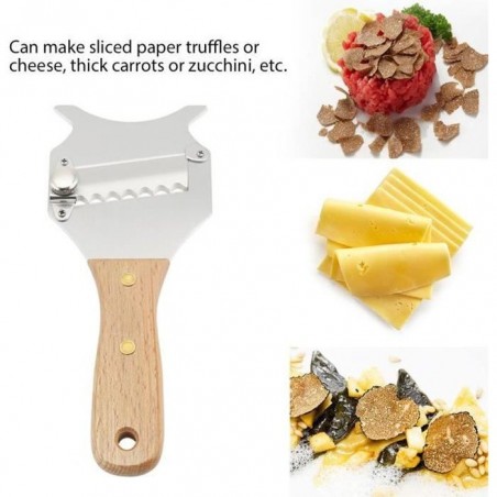 Rasoir à chocolat à lame réglable tranches de fromage truffe en acier inoxydable pour gadget de cuisine