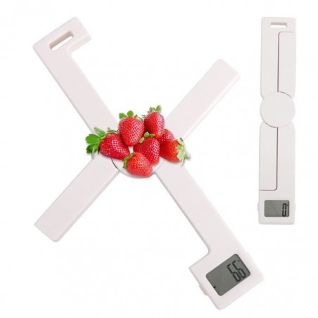 Balance de Cuisine 5kg-1g Electronique Haute Précision Domestique Aliment Grand Écran LCD pour Câteau-Biscuit Conception pliante