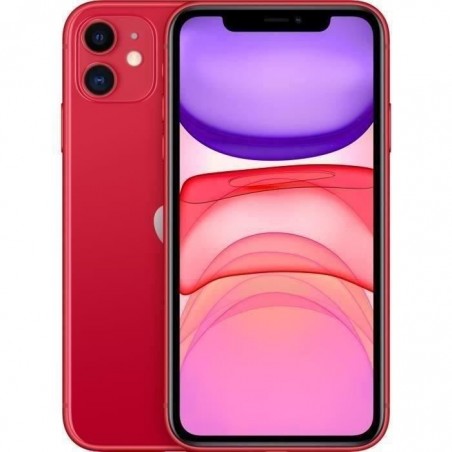 APPLE iPhone 11 64GB (PRODUCT)RED- sans kit piéton