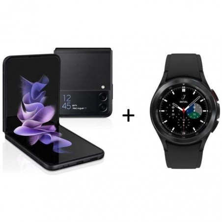 SAMSUNG Galaxy Z Flip3 128Go Noir + Galaxy Watch4 Classic 42mm Bluetooth Noir