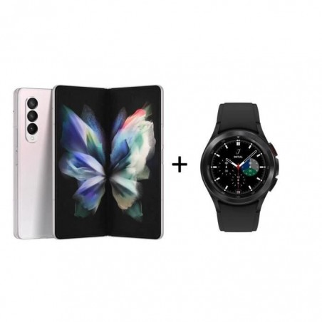 SAMSUNG Galaxy Z Fold3 256Go Silver + Galaxy Watch4 Classic 42mm Bluetooth Noir