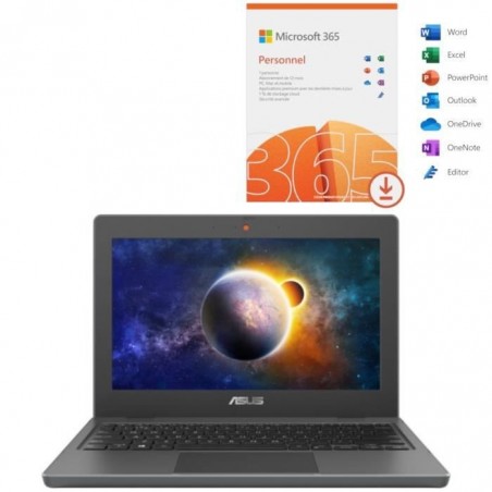 PC Portable ASUS ExpertBook BR1100CKA-GJ0387RA - 11,6 HD - Celeron N4500 - RAM 4Go - Stockage 64Go - Win 10 Pro Academic +