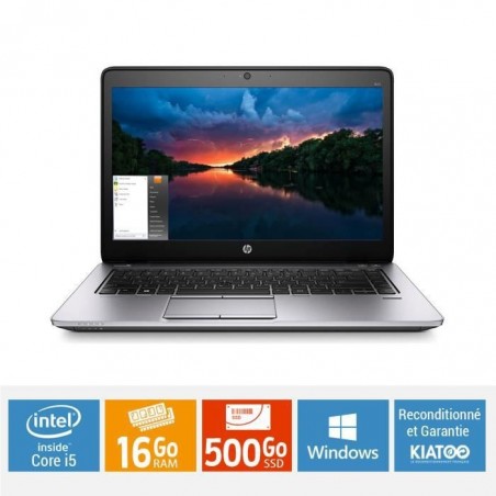 ORDINATEUR PORTABLE HP ELITEBOOK 840 G2 CORE I5 16 GO RAM 500 GO SSD DISQUE DUR