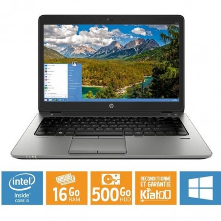 Pc portable HP elitebook 840 G1 core i5 16 go ram 500 go disque dur Windows 8.1 pro ORDINATEUR PORTABLE RECONDITIONNE