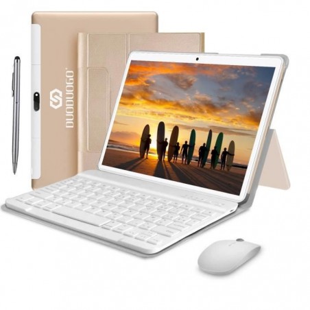 Ordinateur portable 2 en 1 4Go -64Go Tablette Tactile 10 Pouces-Doule SIM-WiFi GMS Android 9.0 Pie 8000mAh DUODUOGO P6