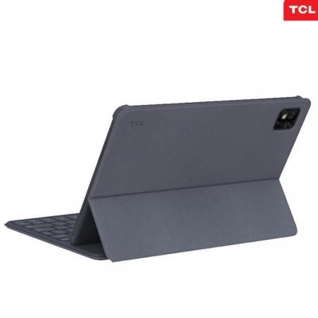 Clavier pour Tablette Tactile TCL 10S Gris foncé avec Adsorption Magnétique et Étui Coque de Protection