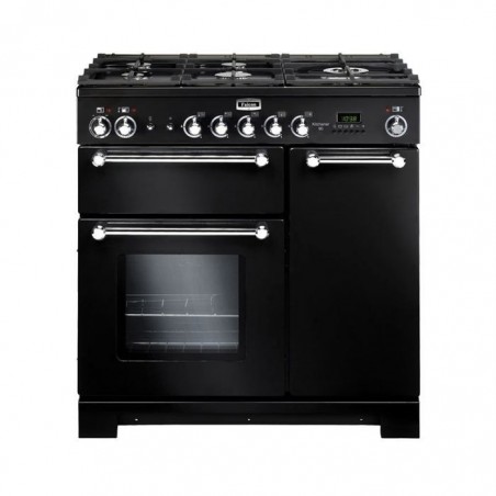 KITCHNER 90 NOIR CHROME 2 FOURS + 5 FEUX GAZ