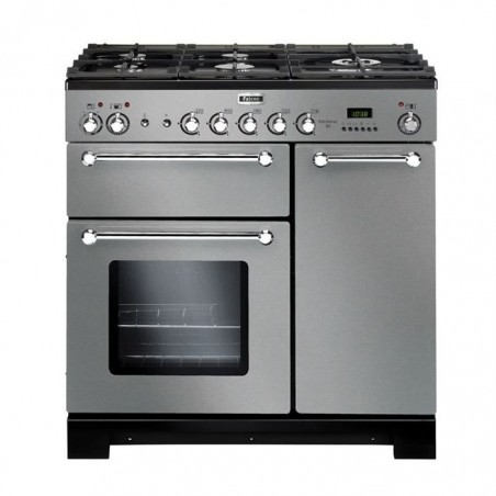KITCHNER 90 CM INOX CHROME 2 FOURS+ 5 FEUX GAZ