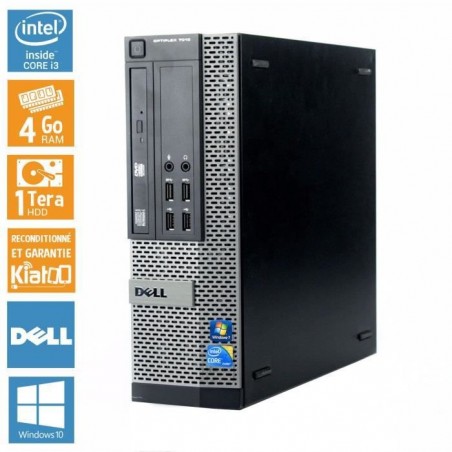 Pc bureau DELL OPTIPLEX 7010 intel core i3 4 go ram 1 to disque dur,ordinateur de bureau reconditionné w10