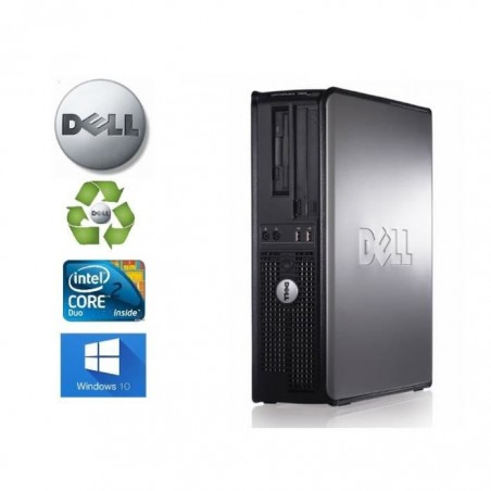 Unité Centrale Dell Optiplex 780 SFF Core2Duo 2,93Ghz RAM 4GO HDD 750 GO Wifi Windows 10