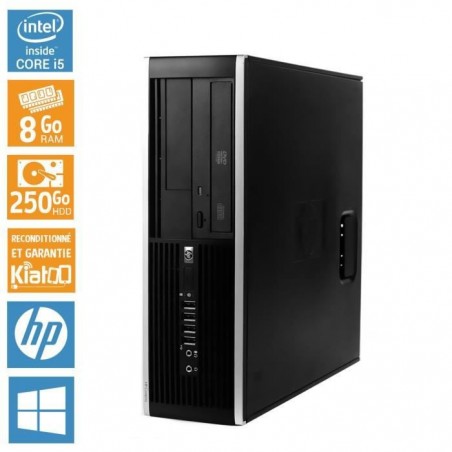 Pc bureau HP ELITE 8100 intel core I5 8 go ram 250 go disque dur ,ordinateur de bureau reconditionné w7