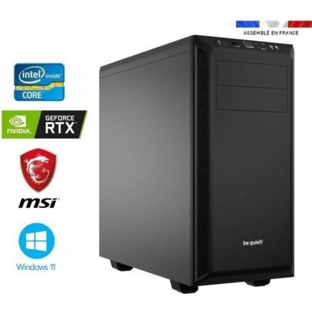 PC Gamer intel I9-11900F - GeForce RTX 3060 12GO - 128GO RAM - SSD 1000GO + HDD 3000GO - WIFI - Be Quiet! Pure Base 600 -