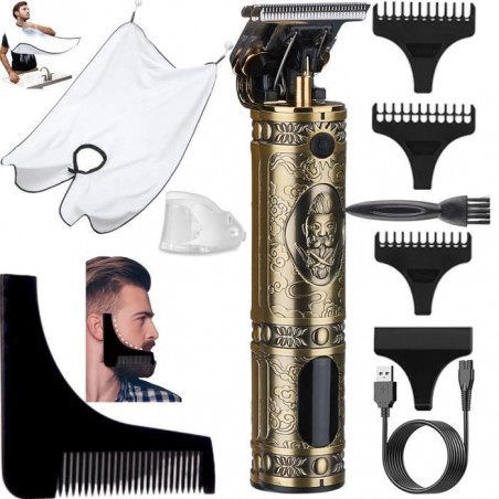 Tondeuse Cheveux Hommes,Tondeuse Barbe Electriques Professionnelle, Sans Fil Tondeuse à Cheveux Rasoir Barbe Tondeuse