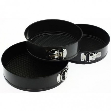 Lot de 3 moules démontable rond