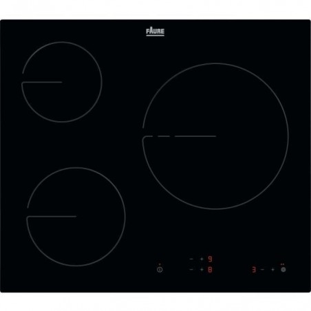 ELECTROLUX FHRN639K Plaque de cuisson vitrocéramique - 3 zones - 5700W - L59 x P52cm - Revêtement verre - Noir