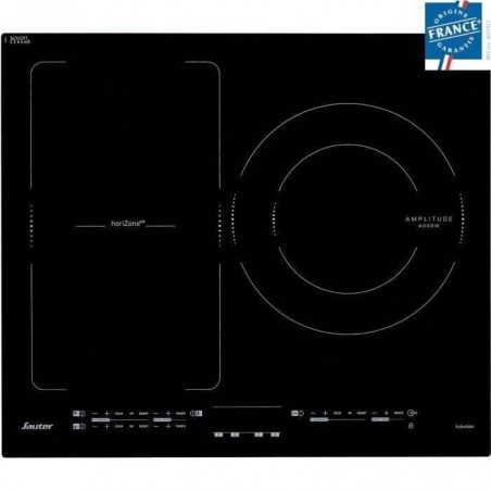 SHOT CASE - Sauter - SPI4662B Table Induction - 3 foyers dont 1 zone modulable et 1 foyer de 28cm - Noir