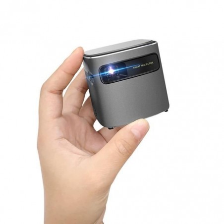 Mini Vidéoprojecteur DLP Portable 1080P Projecteur Android 1Go+16Go WiFi 2.4G-5G Bluetooth HDMI USB -Noir