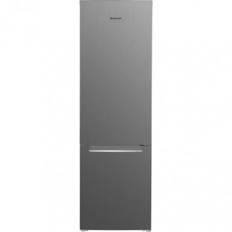 BRANDT BSC7507X - Réfrigérateur combiné 264 L (199L + 65L) - Froid statique - A+ - L 55 cm x H 176 cm - Inox