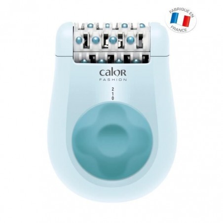 CALOR EP1028C0 Epilateur éléctrique ultra compact FASHION - 24 pinces - Bleu