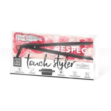 JEAN LOUIS DAVID Touch Styler 39999 - Lisseur tactile futuriste - Céramique - Plaques flottantes - 11 Températures - Gris irrisé