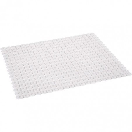 Tapis de fond d'évier découpable - 41x31 cm - blanc cérusé