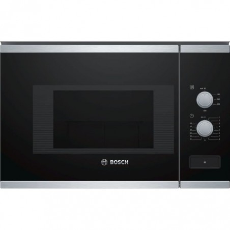 BOSCH BFL520MS0 - Micro-ondes monofonction inox - 20 L - 800 W - Encastrable