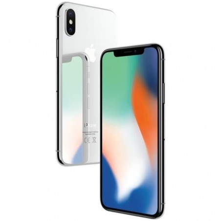 APPLE Iphone X 256 Go Argent - Reconditionné - Comme neuf